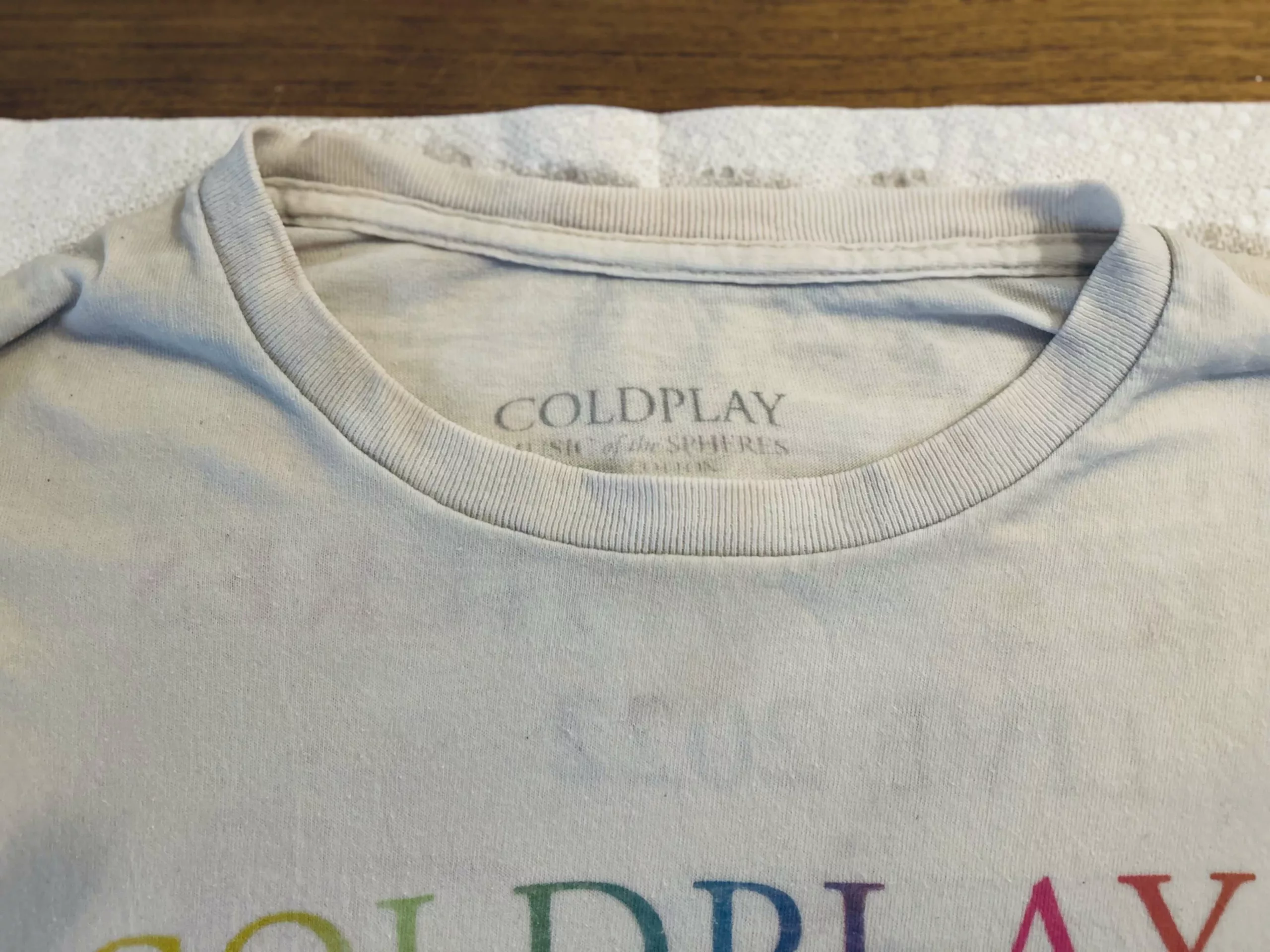 Clean Coldplay shirt, Juniper Hill Cleaners best residential cleaning in Lexington MA. House Cleaning